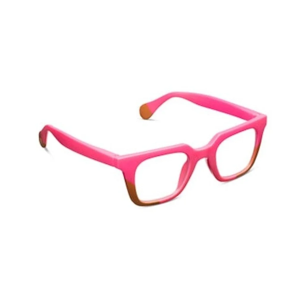 New Page Pink/Tan Peepers +2.25 Blue Light Filtering Readers